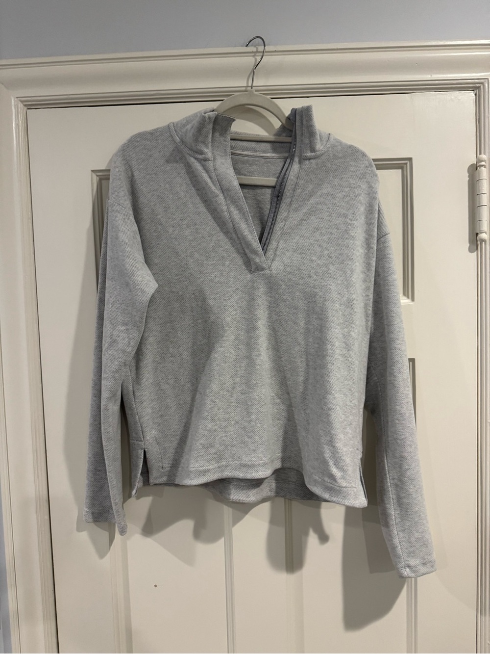 Vineyard Vines Light Gray Quarter-Zip Pullover